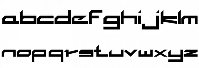 The Adroit Font LOWERCASE