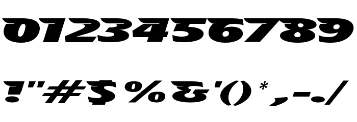 The Aeroplane Flies High Heavy Font OTHER CHARS