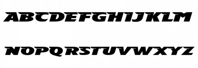 The Aeroplane Flies High Heavy Schriftart Groß