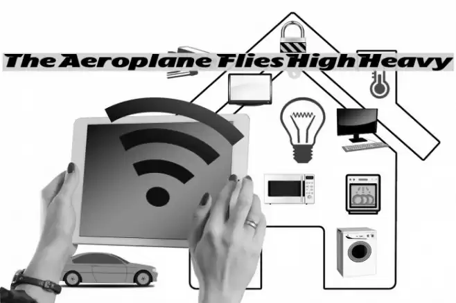 The Aeroplane Flies High Heavy Schriftart examples