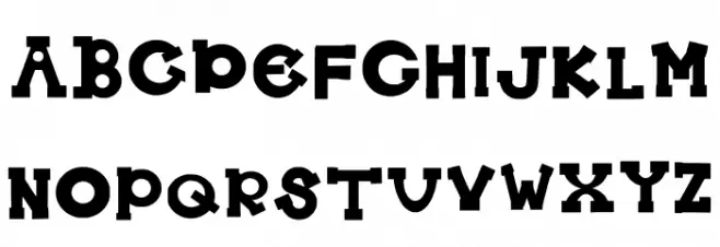 The Alphabet Regular Schriftart Groß