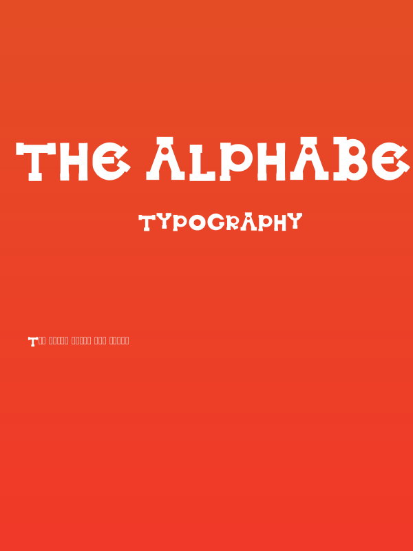 The Alphabet Regular Poster