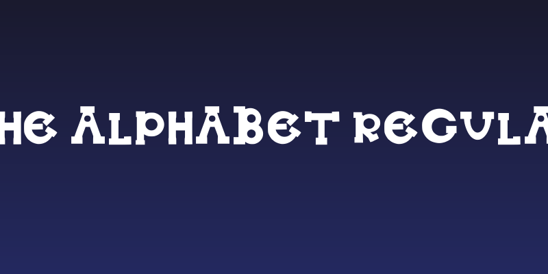 The Alphabet Regular Social Header