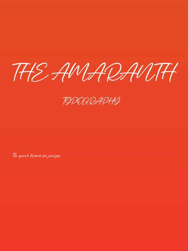 The Amaranth Poster