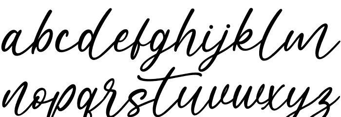 The Amaranth Font LOWERCASE