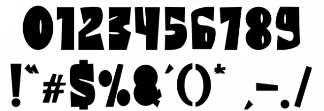 The Amazona Font OTHER CHARS