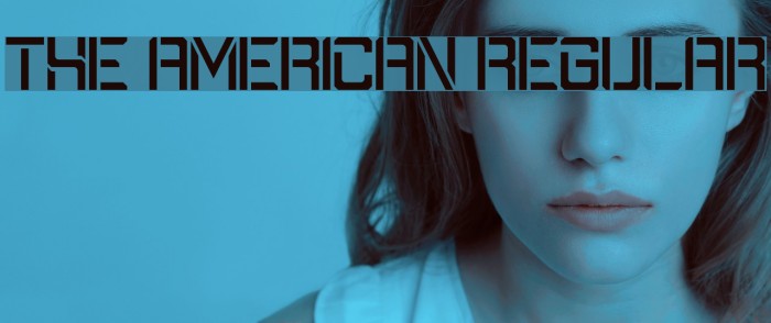 The American Regular Font examples