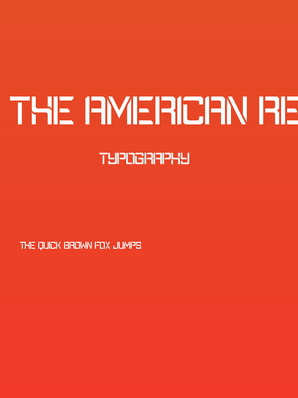 The American Regular Poster