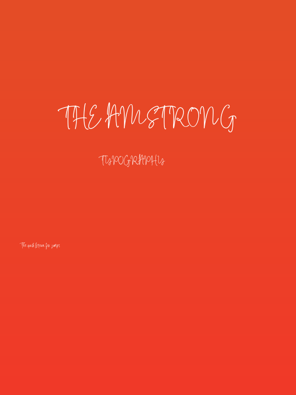 The Amstrong Poster
