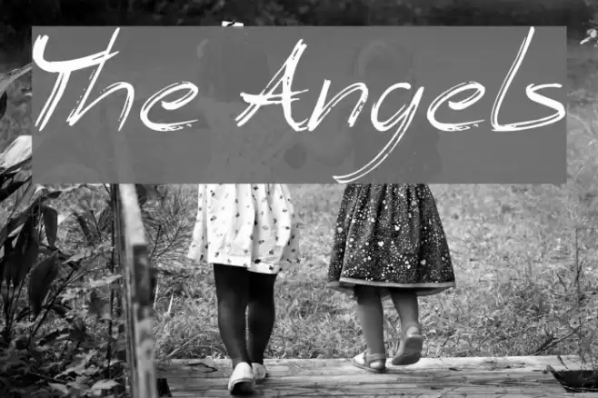The Angels Font examples
