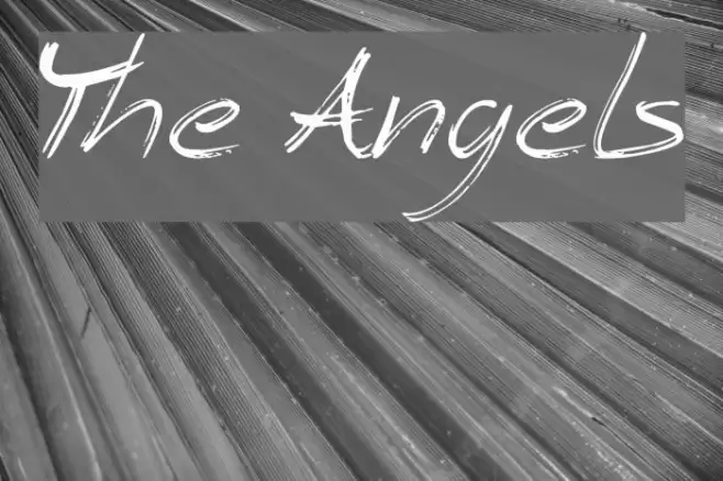 The Angels Font examples