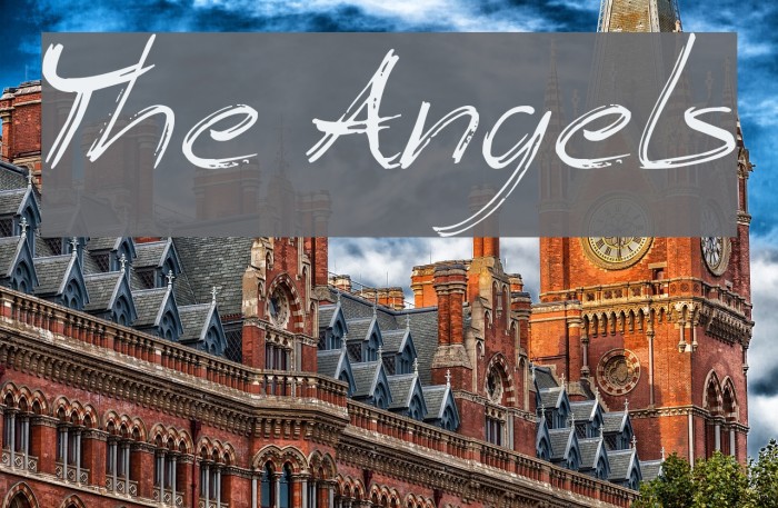 The Angels Font examples