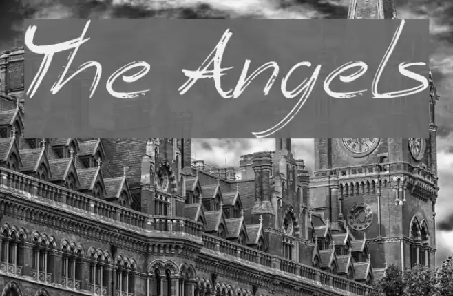 The Angels Font examples