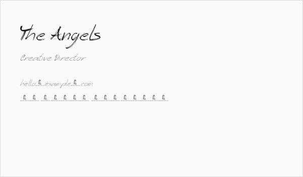 The Angels Business Card