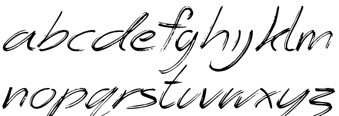 The Angels Font LOWERCASE