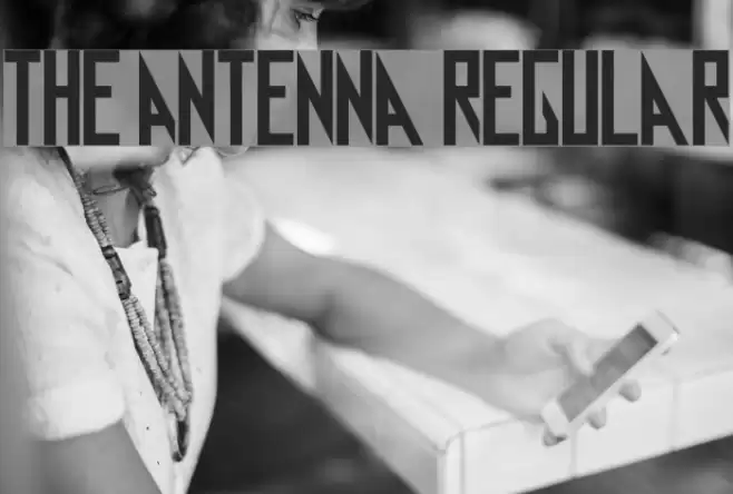 The Antenna Regular Font examples