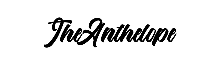 The Anthelope  Frei Schriftart Herunterladen