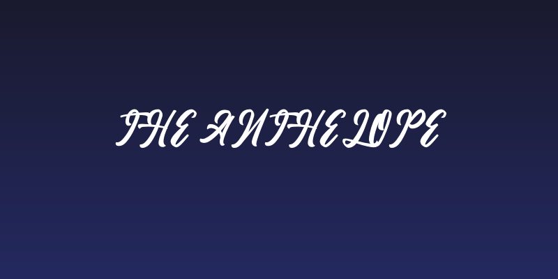 The Anthelope Social Header