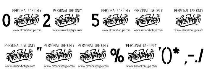 The Antique Font OTHER CHARS