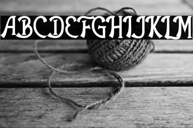 The Antique Font examples