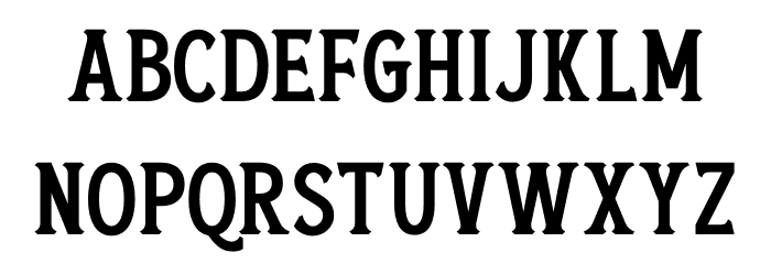 The Antique Font LOWERCASE