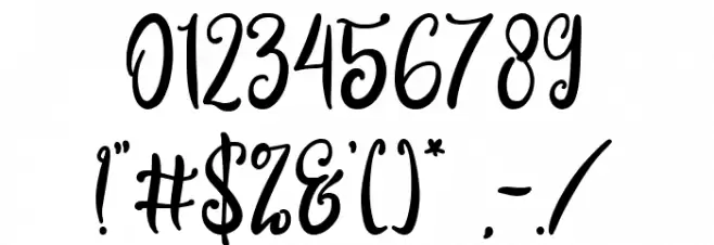 The Anttair Font OTHER CHARS