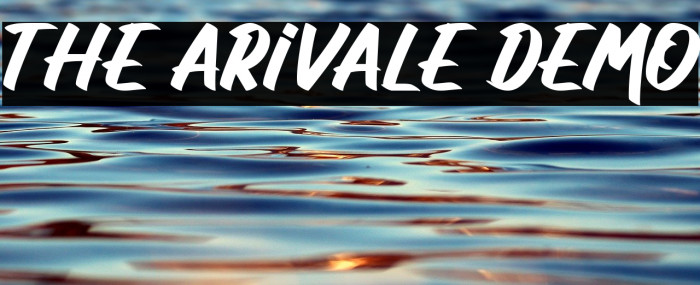 The Arivale Demo Font examples