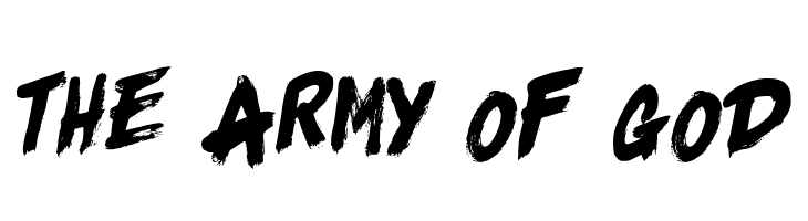 The Army Of God  Frei Schriftart Herunterladen