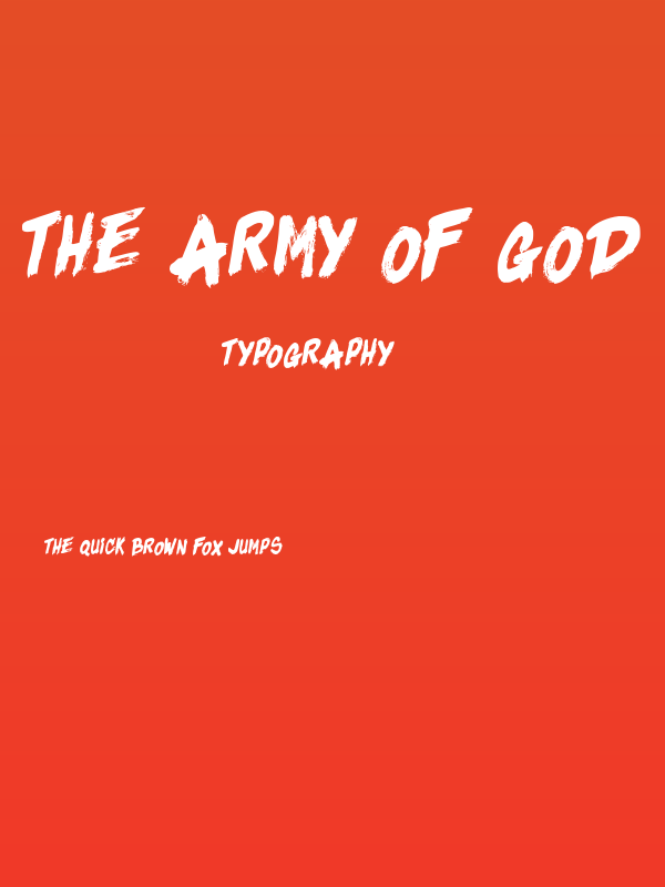 The Army Of God Poster