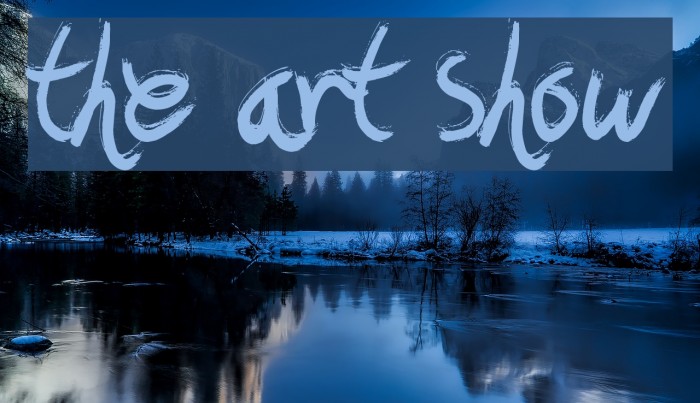 The Art Show Fonte examples