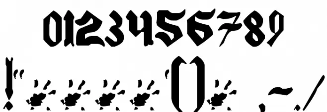 The Art of Illuminating Font OTHER CHARS