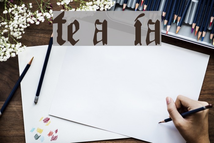 The Art of Illuminating フォント examples