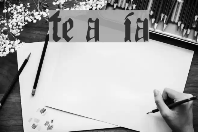 The Art of Illuminating Font examples