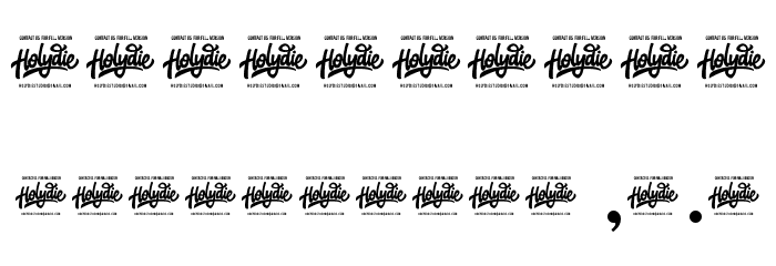 The Arthaya DEMO Font OTHER CHARS