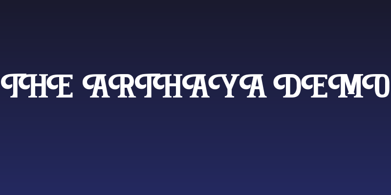 The Arthaya DEMO Social Header