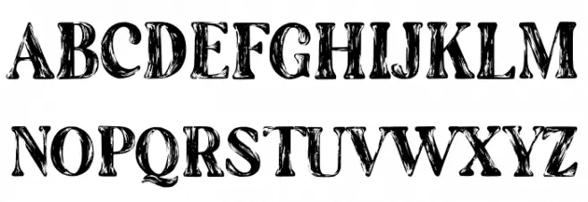 The Artisan Marker Serif Regular Polices MAJUSCULES