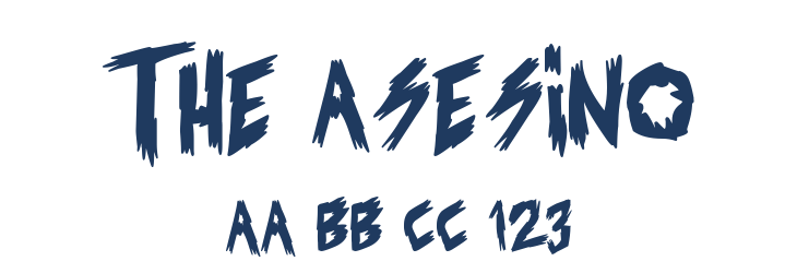 The Asesino Font Preview