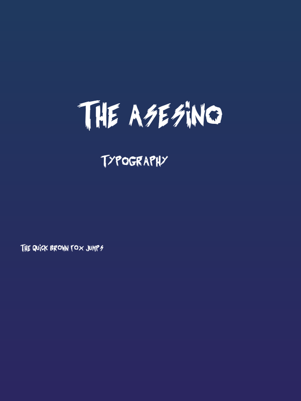 The Asesino Poster