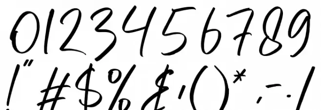 The Astise Font OTHER CHARS