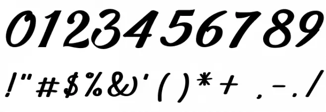 The Athalita Font OTHER CHARS