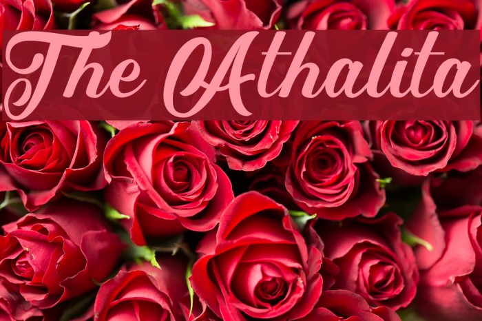 The Athalita Font examples