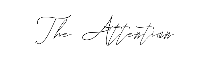 The Attention Font