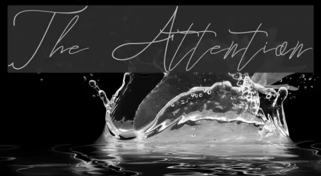 The Attention Font examples