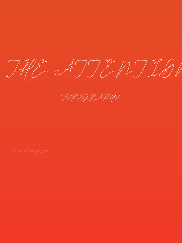 The Attention Poster