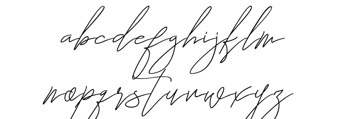 The Attention Font LOWERCASE