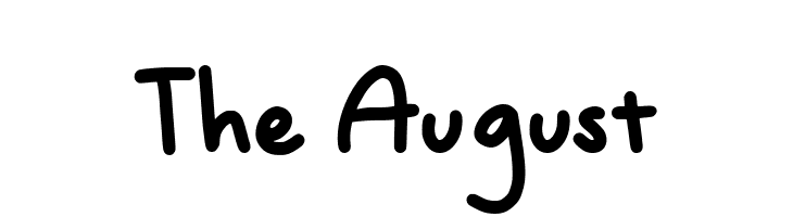 The August Schriftart