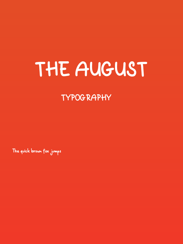 The August Poster