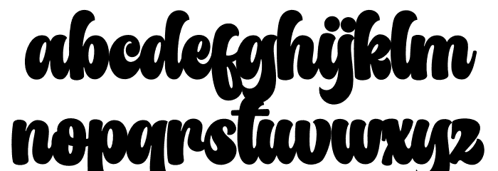 The Augusta Font LOWERCASE
