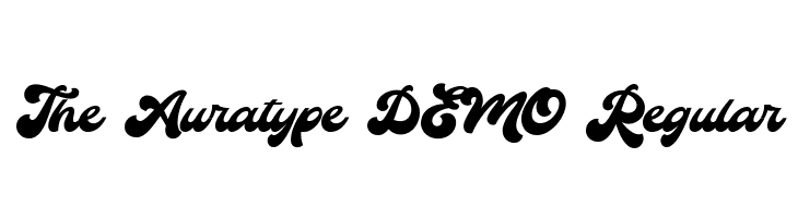 The Auratype DEMO Regular  لخطوط تنزيل