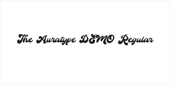 The Auratype DEMO Regular Logo